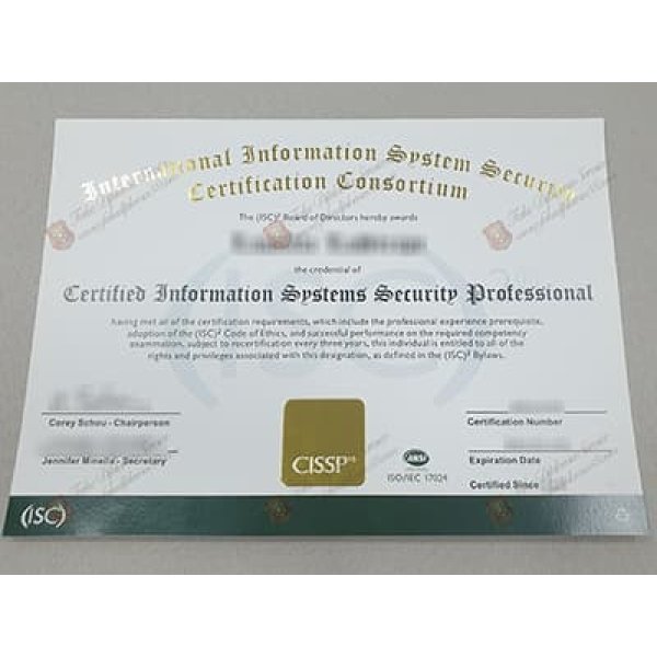 Buy CISSP certificate online without test