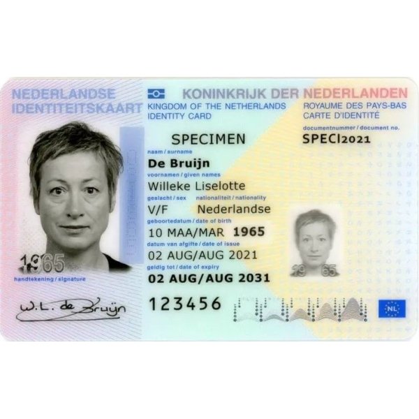 Fake Netherlands ID card